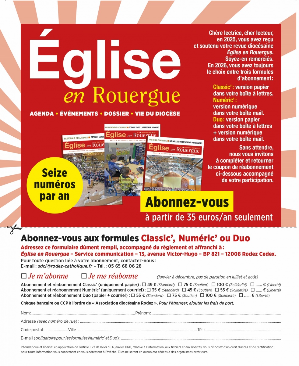 Télécharger le bulletin d'abonnement